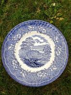 6 x extra grote dinerborden Barratts Elizabethan Blue 27,5cm, Ophalen of Verzenden, Zo goed als nieuw, Bord(en), Overige stijlen