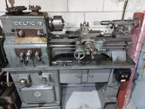 Mondial celtic 12  gebruikt 380 volt., Doe-het-zelf en Verbouw, Draaibanken, Zo goed als nieuw, Metaaldraaibank, Minder dan 500 mm