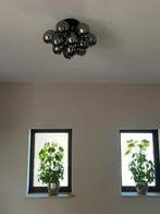 Glazen bollen lamp, Ophalen of Verzenden, Zo goed als nieuw, Glas, Minder dan 50 cm