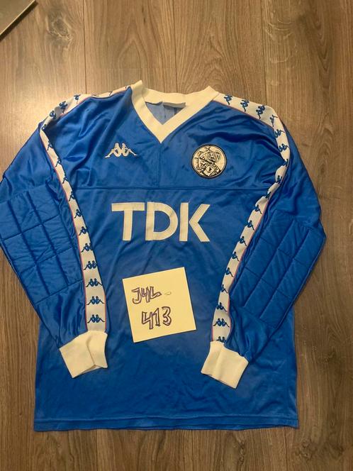 Ajax Kappa match worn shirt TDK oude logo, 1987/1988 Afca, Sport en Fitness, Voetbal, Zo goed als nieuw, Shirt, Ophalen