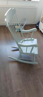 Schommelstoel mint groen, Huis en Inrichting, Stoelen, Ophalen, Overige kleuren, Zo goed als nieuw, Eén