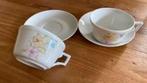 2x kop en schotel royal schwabap porselein: bloemen, Ophalen of Verzenden