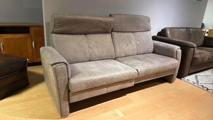 Relaxbank, Huis en Inrichting, Banken | Bankstellen, Gebruikt, Rechte bank, Tweepersoons, 200 tot 250 cm, 75 tot 100 cm, Stof