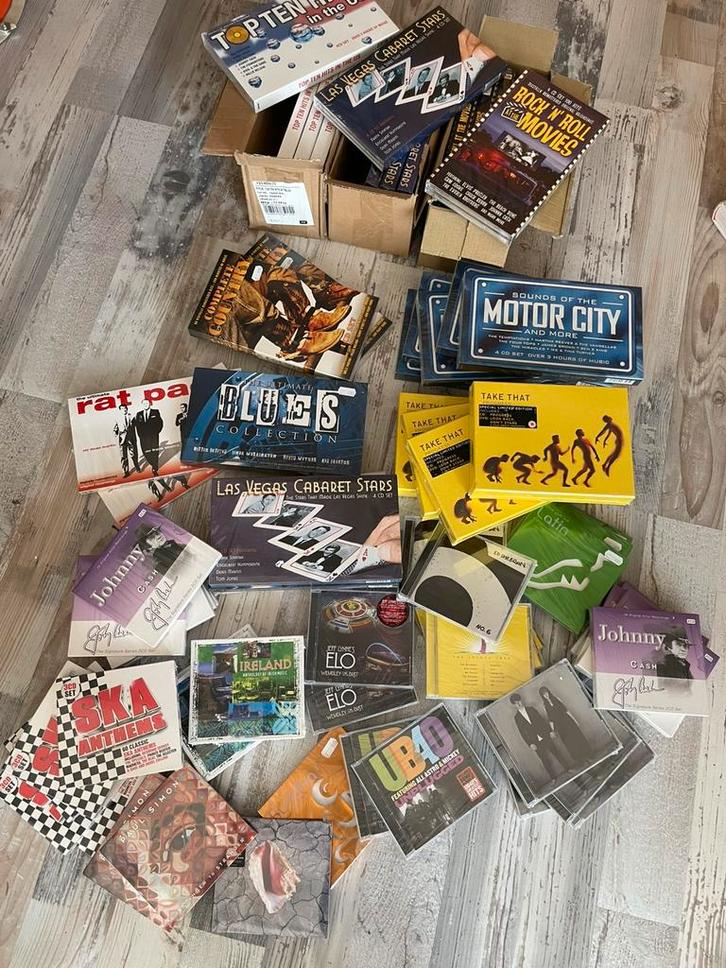 Partij CD’s - Box sets etc - nieuw - ELO, Ed Sheeran, J Cash, Diversen, Rommelmarktspullen, Zo goed als nieuw, Ophalen