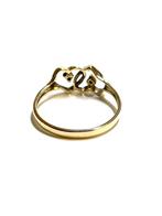 14k gouden ring met zirkonia, 18 tot 19, -, -, Ophalen of Verzenden