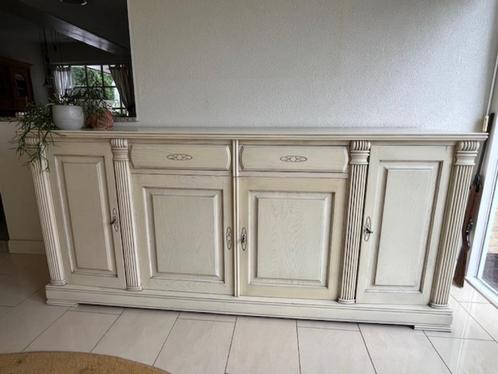 Dressoir gebroken wit, Huis en Inrichting, Kasten | Dressoirs, Gebruikt, 200 cm of meer, 50 tot 75 cm, Met lade(s), Met deur(en)