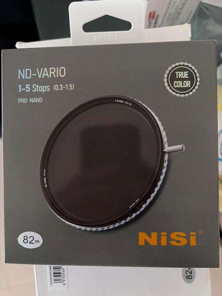 NiSi 1-5 VND 82mm ND Vario Filter - Nieuw!, Audio, Tv en Foto, Fotografie | Filters, Nieuw, Overige typen, 80 mm of meer, Overige merken