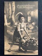 1921 Jongetje in klederdracht met kruiwagen bloemen (KA), Verzamelen, Ansichtkaarten | Themakaarten, Gelopen, Kinderen, Ophalen of Verzenden