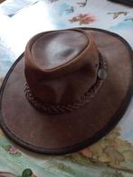 ** Barmah Australia hoed squashy oiled suede bruin medium, Ophalen of Verzenden, Zo goed als nieuw