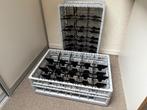 2 Clixrack 600 vaatwaskorven 3x5 indeling (grijs), Ophalen of Verzenden, Gebruikt