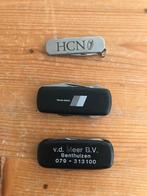 3 zakmesjes met reclame., Ophalen of Verzenden, Zo goed als nieuw, Overige typen