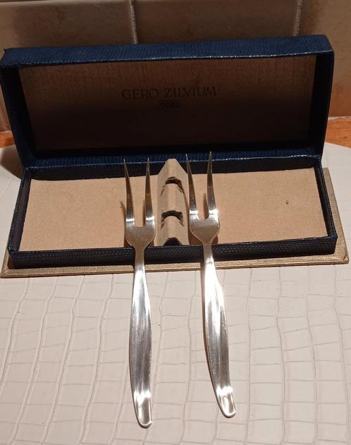 2x Vlees/belegvork,15cm,Gero Zilvium Grâce - Bastet Den Haag, Antiek en Kunst, Antiek | Bestek, Ophalen of Verzenden