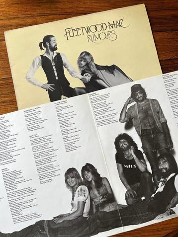 Fleetwood Mac - Rumours UK persing insert vinyl lp perfect