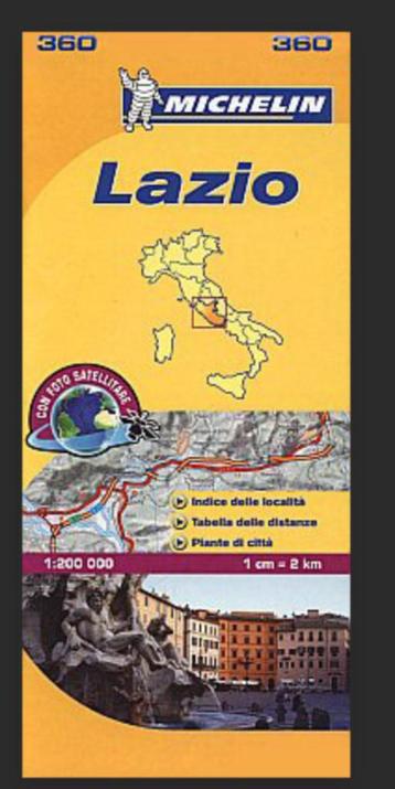 kaart landkaart 360 Lazio Latium Michelin wandelen Italie beschikbaar voor biedingen