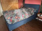 Boxspring Swiss Sense blauw 140x200 2 persoons, Ophalen, Blauw, Tweepersoons, 140 cm