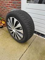 4 winterbanden op stalen velg, Ophalen, Gebruikt, Banden en Velgen, 17 inch