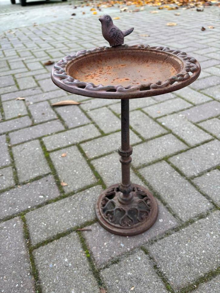 Gietijzeren Vogeldrinkbak, Tuin en Terras, Vogelhuisjes en Vogelbaden, Gebruikt, Ophalen of Verzenden