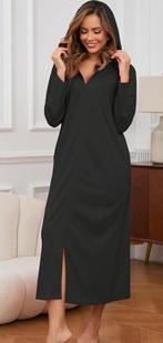 luxueuze lange badjas met rits, Verzenden, Nieuw, Maat 46/48 (XL) of groter