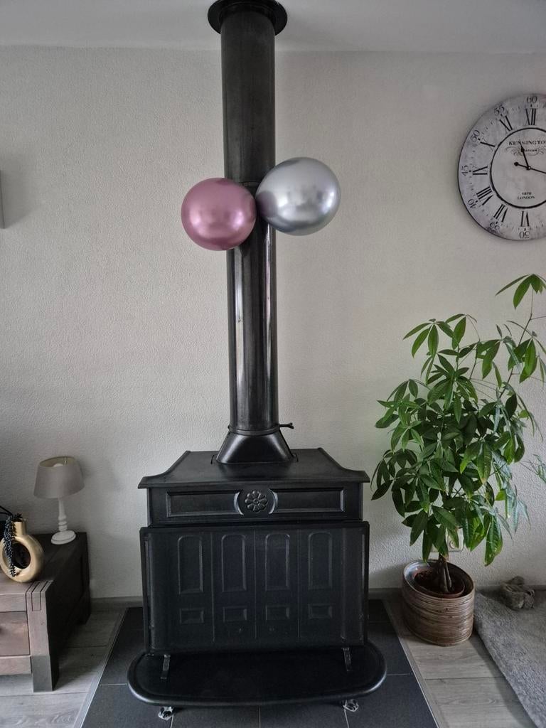 Franklin kachel, Zeer goede staat!, Ophalen, Zo goed als nieuw, Vrijstaande haard, Houthaard