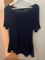 NIKKIE top met ruffle 36, Blauw, Ophalen of Verzenden, Korte mouw, Maat 36 (S)