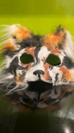 Waterproof calico kat “therian” masker, Hobby en Vrije tijd, Kostuums, Theaterbenodigdheden en LARP, Ophalen of Verzenden, Zo goed als nieuw