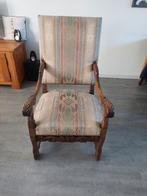Antieke Fauteuil met Houten Frame, Ophalen