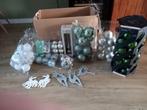Kerstboomdecoratie zilver/wit/groen., Diversen, Ophalen