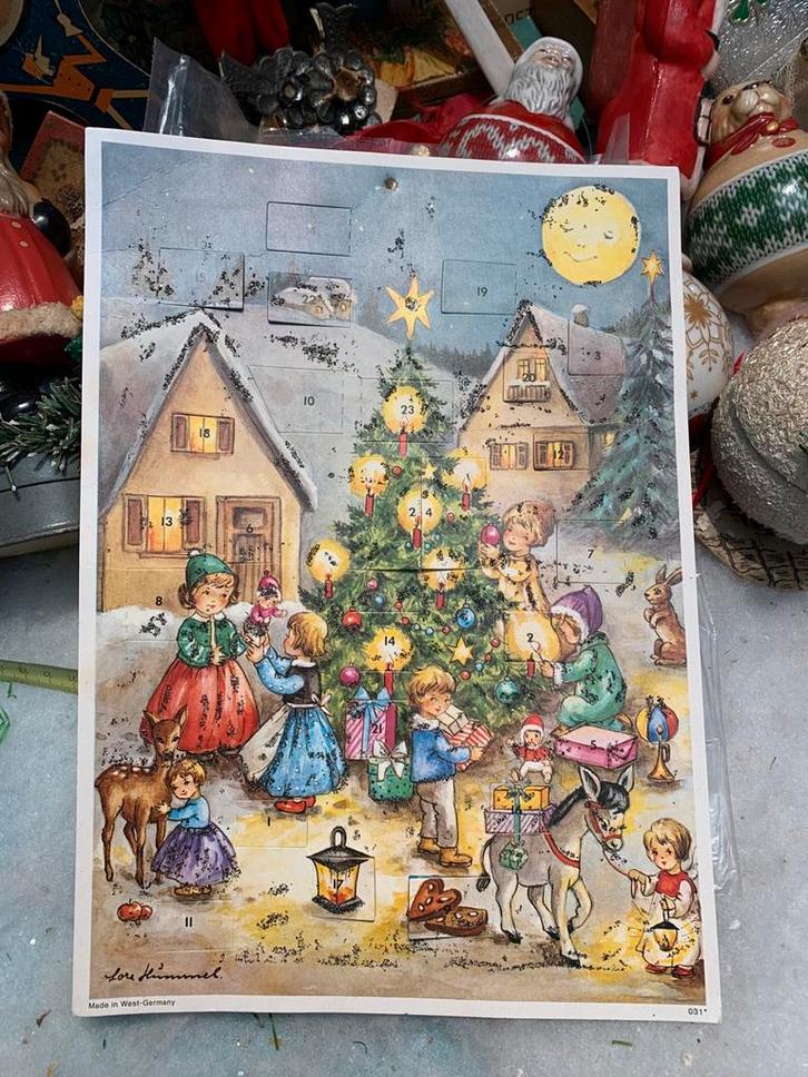 #kerst oude hummel adventskalender, Diversen, Kerst, Zo goed als nieuw, Ophalen of Verzenden