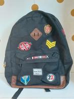 Stoere rugzak, zwart/engels thema., Ophalen of Verzenden, Zo goed als nieuw, Zwart, Rugtas