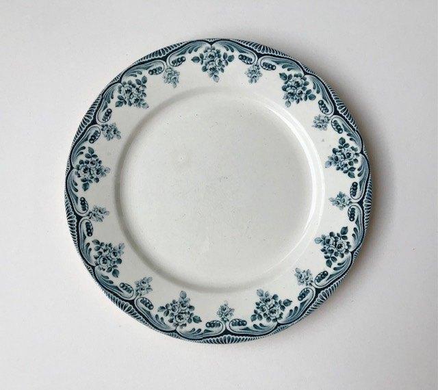 Antiek diner bord plat bord H. Boulanger Choisy le Roi, Antiek en Kunst, Antiek | Servies los, Ophalen of Verzenden