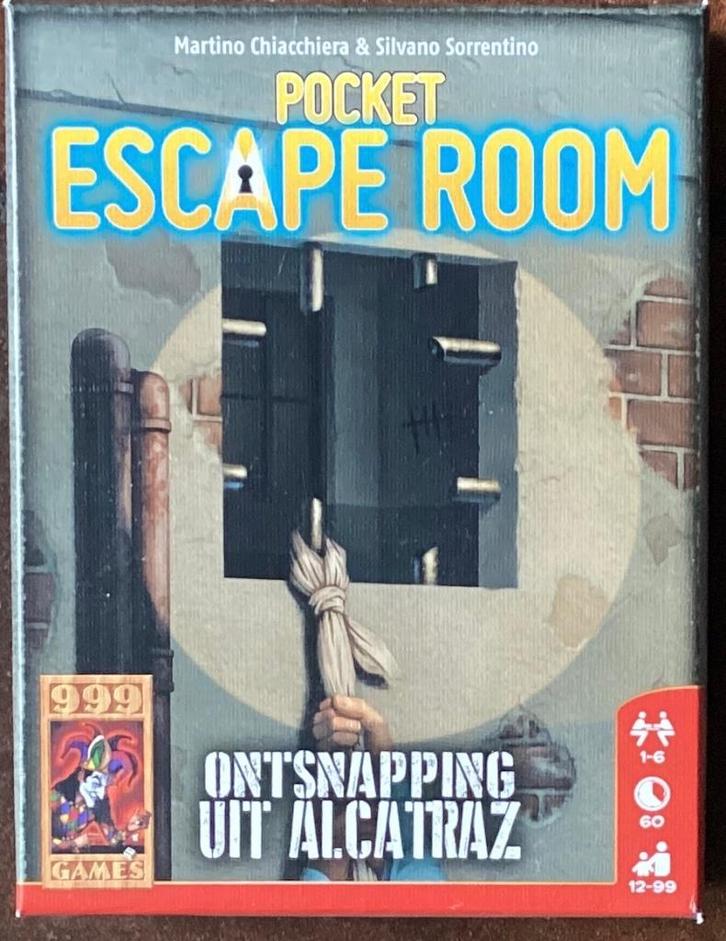 Pocket Escape Room – Ontsnapping uit Alcatraz, Hobby en Vrije tijd, Gezelschapsspellen | Kaartspellen, Nieuw, Ophalen of Verzenden
