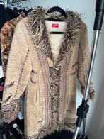 Vintage Y2K beige embroidered penny lane afghan coat, Vintage, Vintage, Ophalen of Verzenden, Zo goed als nieuw
