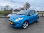 Ford KA 1.2 2010 Blauw Titanium, Auto's, Ford, Origineel Nederlands, Te koop, 20 km/l, Benzine