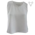 Partijverkoop, crop tops met fraaie gehaakte achterzijde, Ophalen of Verzenden, Nieuw, Wit, Zonder mouw