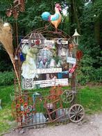 Houten indiaan masker bouw ornamenten Antiek Curiosa enz.., Antiek en Kunst, Ophalen