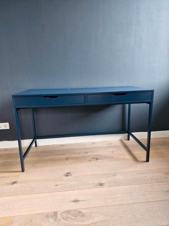 Ikea ALEX bureau- zwartblauw, Huis en Inrichting, Bureaus, Zo goed als nieuw, Ophalen