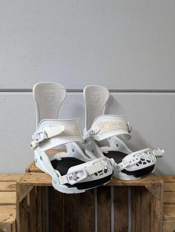 Union force team highback snowboard binding maat L wit  beschikbaar voor biedingen