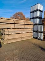 Azobe draglineschotten rijplaten damwand 5m x 1m x 10cm, Ophalen, Zo goed als nieuw, Balk, Overige houtsoorten