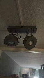 Grijze industriële lamp, Ophalen of Verzenden, Zo goed als nieuw, Metaal of Aluminium