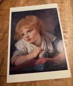 Kind met een appel - Jean-Baptiste Greuze, Verzenden, Voor 1920, Ongelopen, Overige thema's