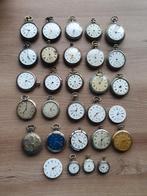 Groot lot van 29 heren zilveren zakhorloges, Ophalen of Verzenden