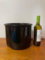 Grote West germany vintage plantenpot jaren zwart, Ophalen, ., Rond, 2de hands