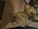 Panter beeld goud, Huis en Inrichting, Woonaccessoires | Overige, Ophalen, Zo goed als nieuw
