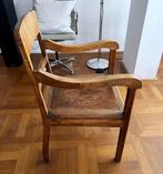 Prachtige solide massief houten vintage stoel, heel mooi!, Ophalen, Gebruikt, Bruin, Hout