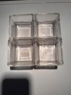 Set van 4 glazen schaaltjes met dienblad, Ophalen
