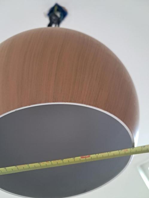 design retro houtprint lampen druppel- vorm, Huis en Inrichting, Lampen | Hanglampen, Zo goed als nieuw, 50 tot 75 cm, Ophalen
