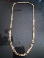 Magnum ketting plat met platen 585, Ophalen of Verzenden, Zo goed als nieuw, Goud, Goud