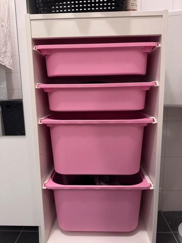 IKEA trofast opbergbakken roze, 4 stuks beschikbaar voor biedingen