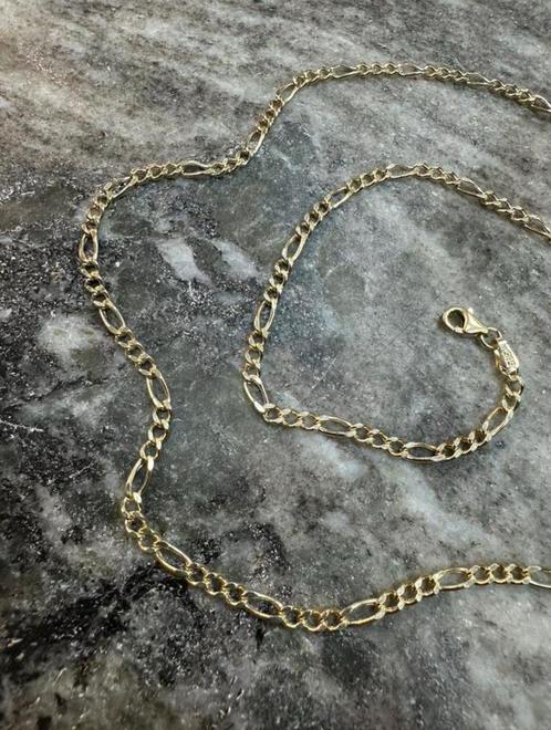 Prachtige 14k gouden Figaro ketting, Sieraden, Tassen en Uiterlijk, Kettingen, Nieuw, Ophalen of Verzenden