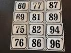 Emaille huisnummers, Antiek en Kunst, Antiek | Emaille, Ophalen of Verzenden